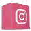 SWOOFLE Instagram social Media Button als FlatCube